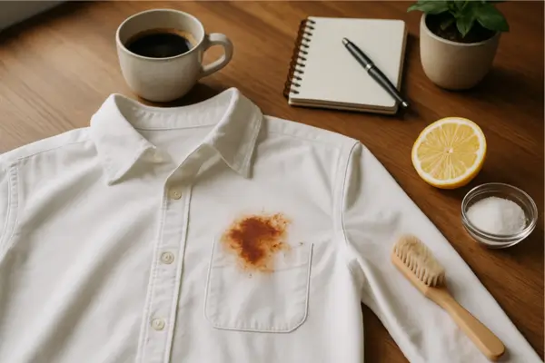 como remover mancha de ferrugem das roupas