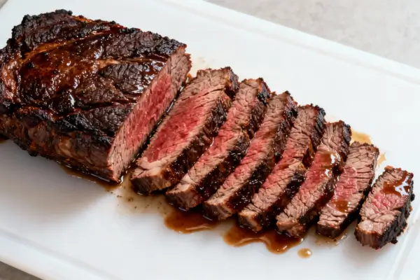Peito Bovino Assado com Marinada Aromática e Glacê Especial