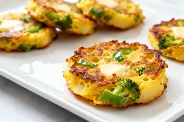 Bolinhos de Legumes com Cobertura Crocante e Pasta de Alho Assado