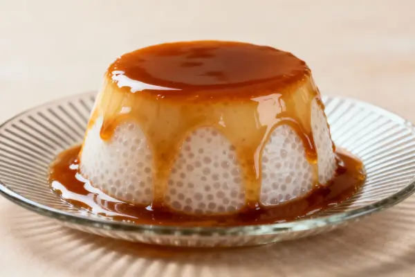 Pudim de Tapioca com Coco