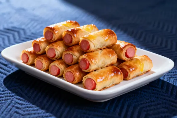 Quando faço esse Enroladinho de Salsicha aqui em casa não sobra nem o farelo