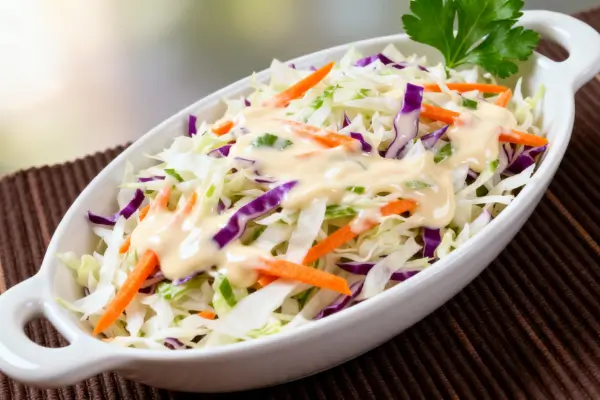 Fiz essa Coleslaw Crocante e Meu Marido Pediu Para Fazer Todo Dia